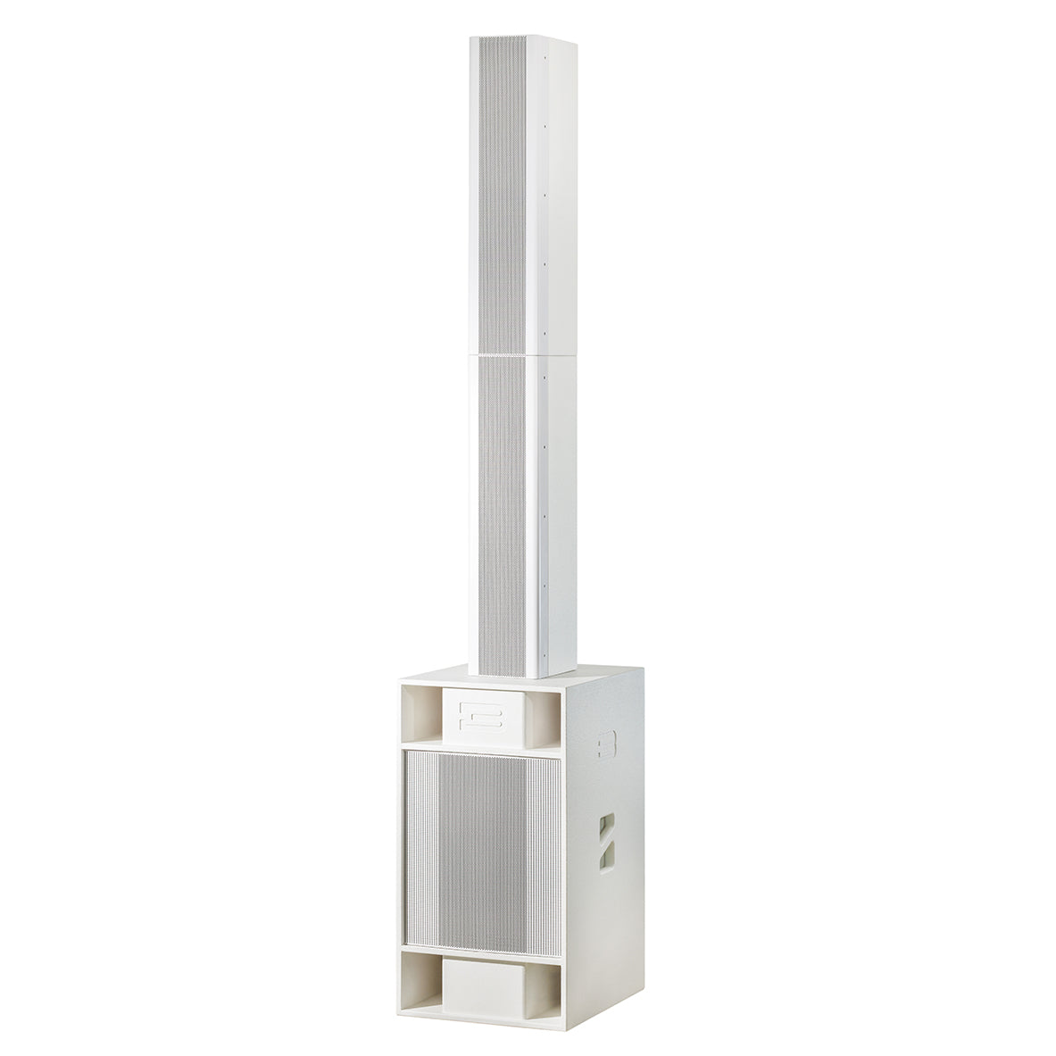 BASSBOSS Sublim8 Column PA Speaker wIth 18-inch Sub - White
