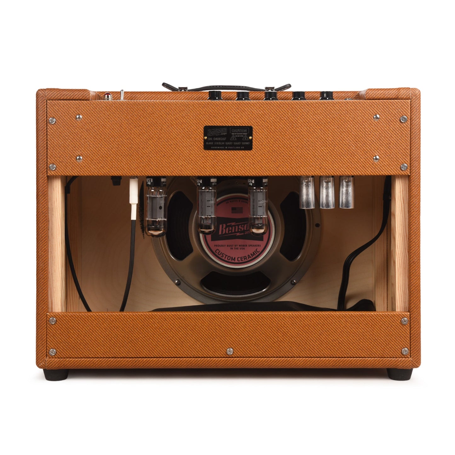 Benson Bellringer 35w 1x12 Combo Amp Tweed w/ Oxblood Grille