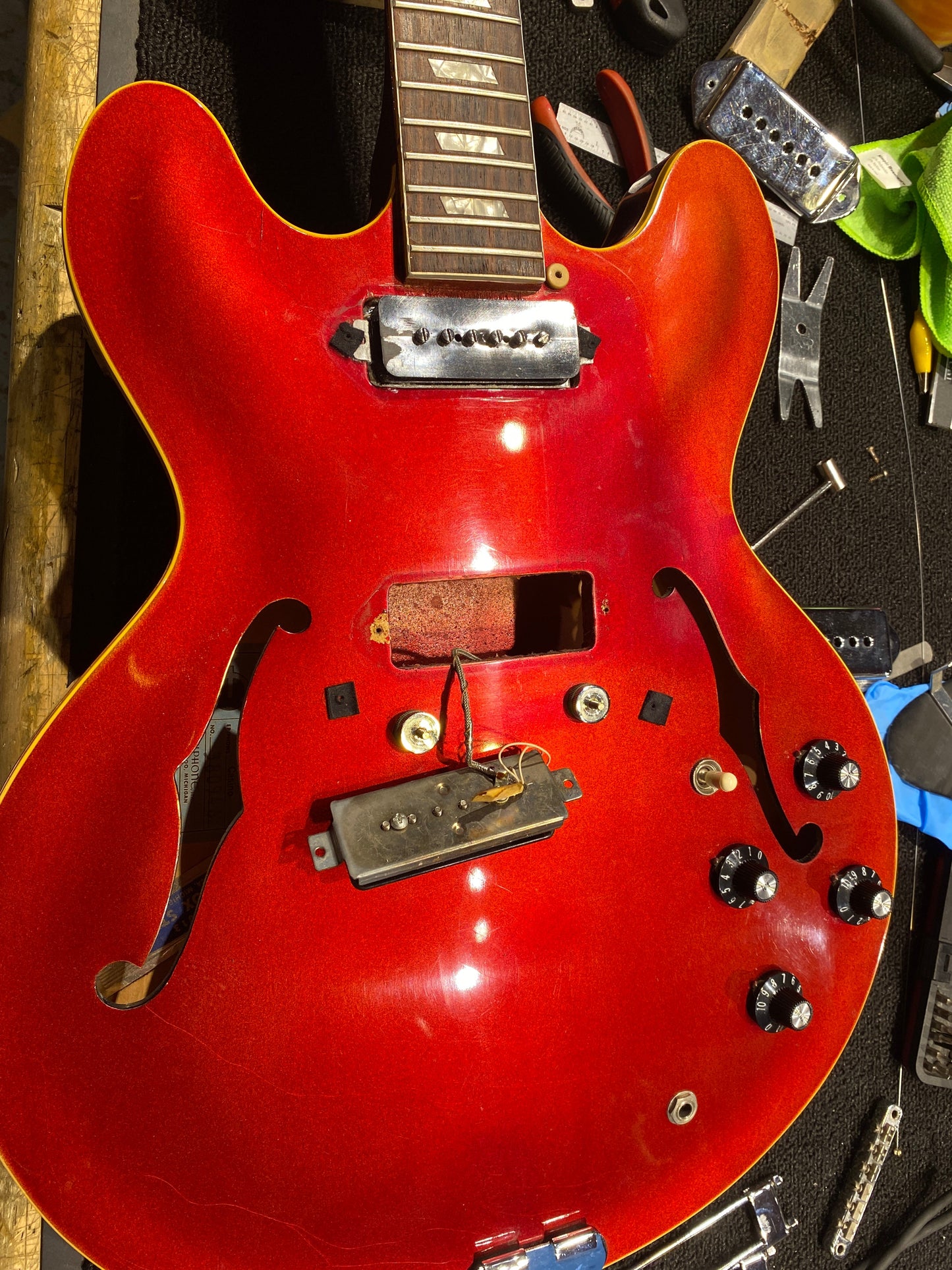 Epiphone Casino Sparkling Burgundy 1967