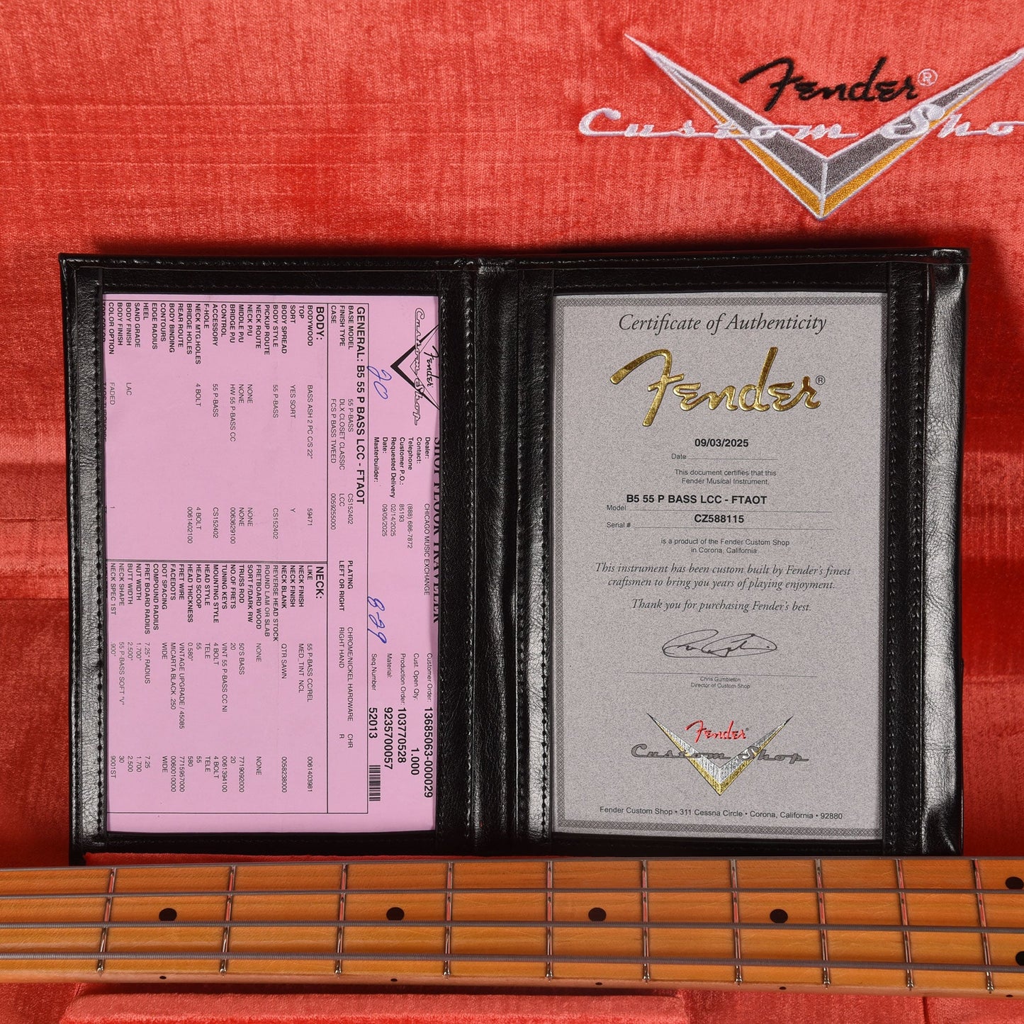 Fender Custom Shop 1955 Precision Bass Deluxe Closet Classic Faded Taos Turquoise