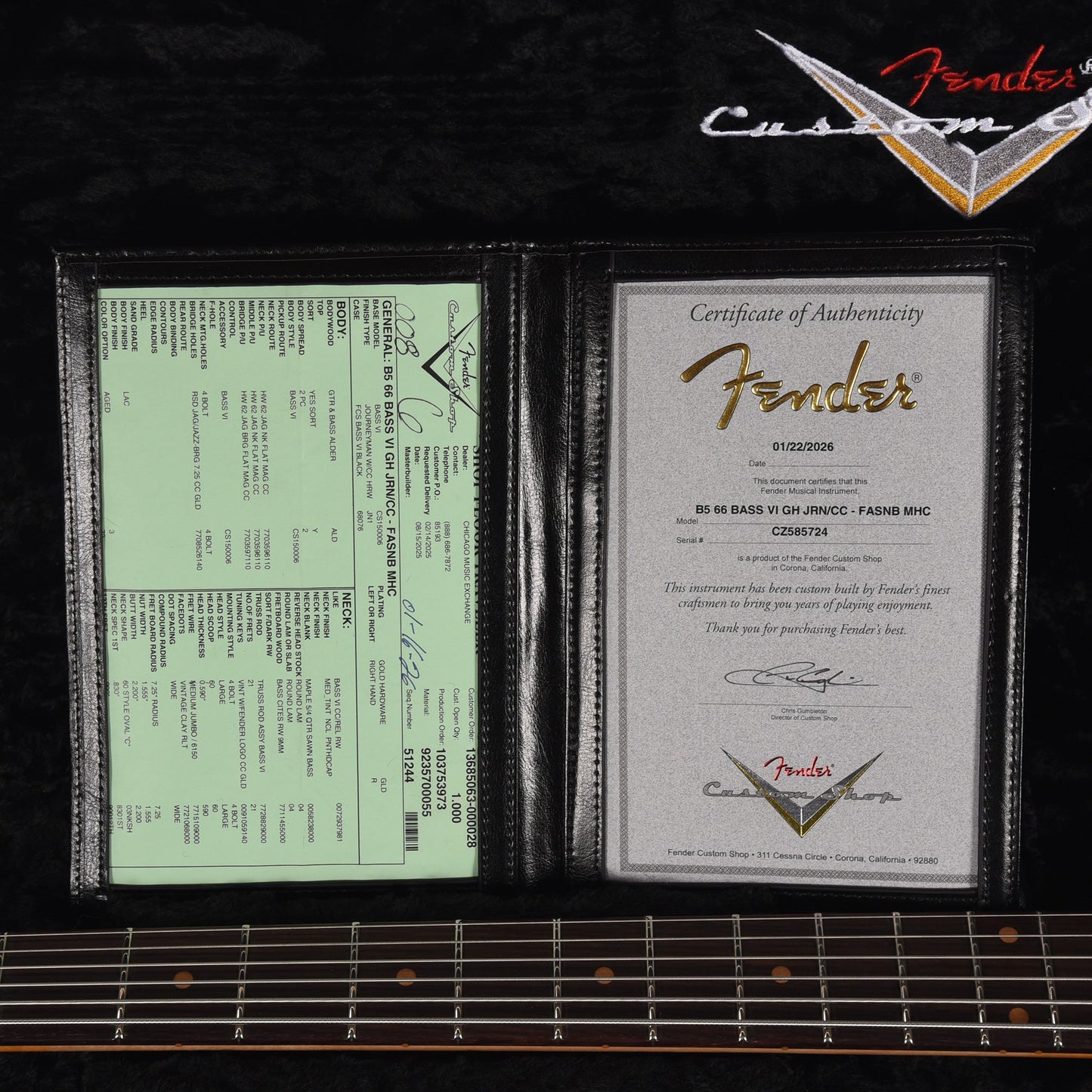 Fender Custom Shop 1966 Bass VI Journeyman Relic Faded Aged Sonic Blue