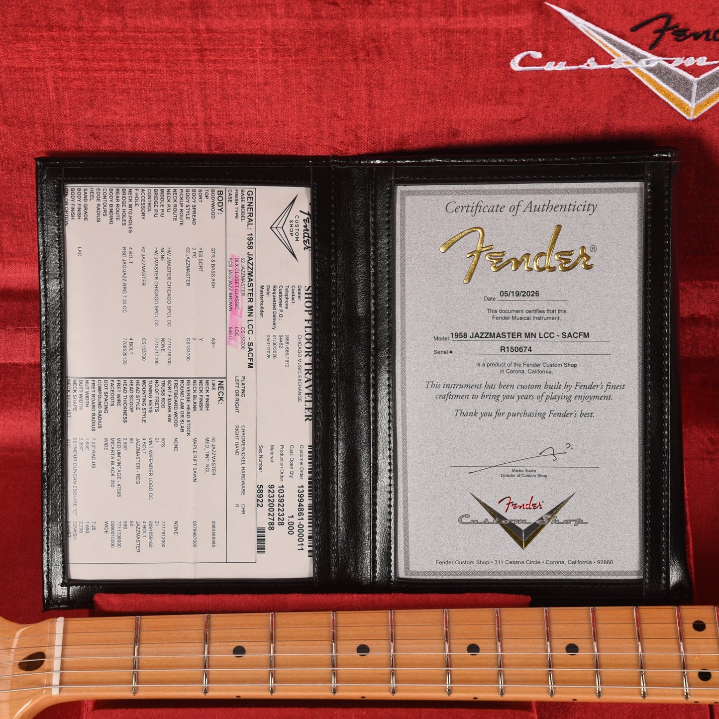 Fender Custom Shop 1958 Jazzmaster "Chicago Special" NOS Super Aged Charcoal Frost Metallic