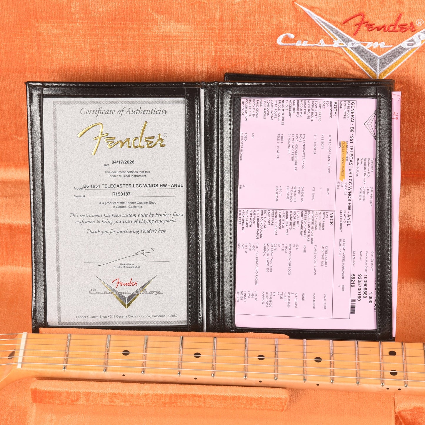 Fender Custom Shop 2026 Time Machine 1951 Telecaster Deluxe Closet Classic Aged Nocaster Blonde
