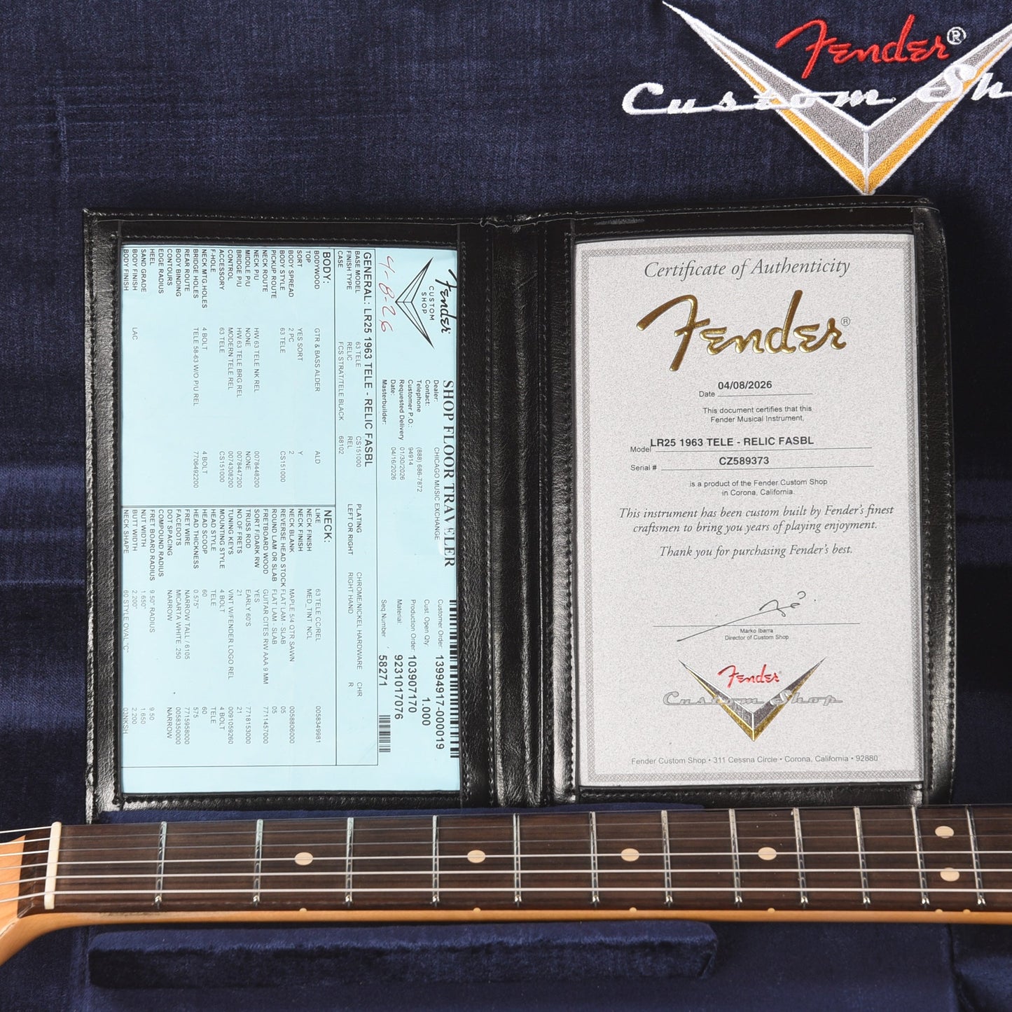 Fender Custom Shop Limited Edition 1963 Telecaster Relic Faded/Aged Sonic Blue