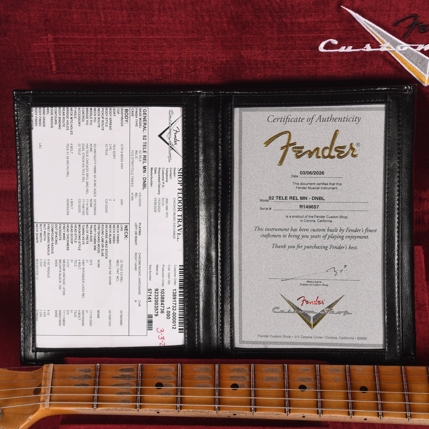 Fender Custom Shop 1952 Telecaster HS "Chicago Special" Relic Dirty Nocaster Blonde w/Duncan Antiquity