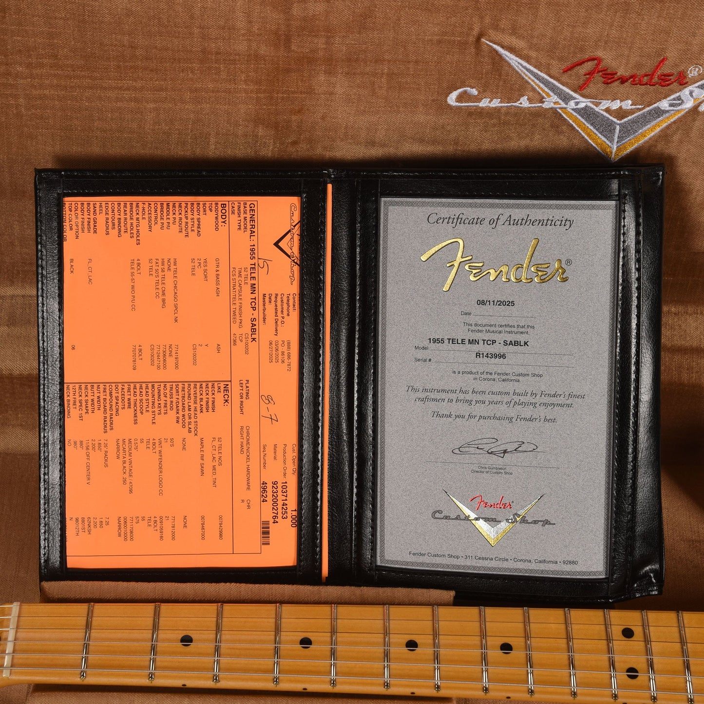Fender Custom Shop 1955 Telecaster "Chicago Special" Time Capsule Super Aged Black