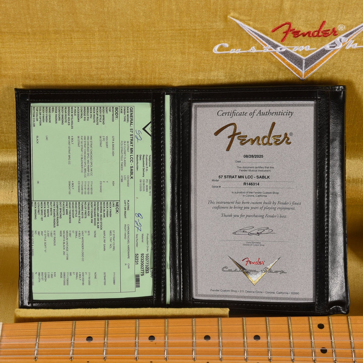 Fender Custom Shop 1957 Stratocaster "Chicago Special" Deluxe Closet Classic Super Aged Black