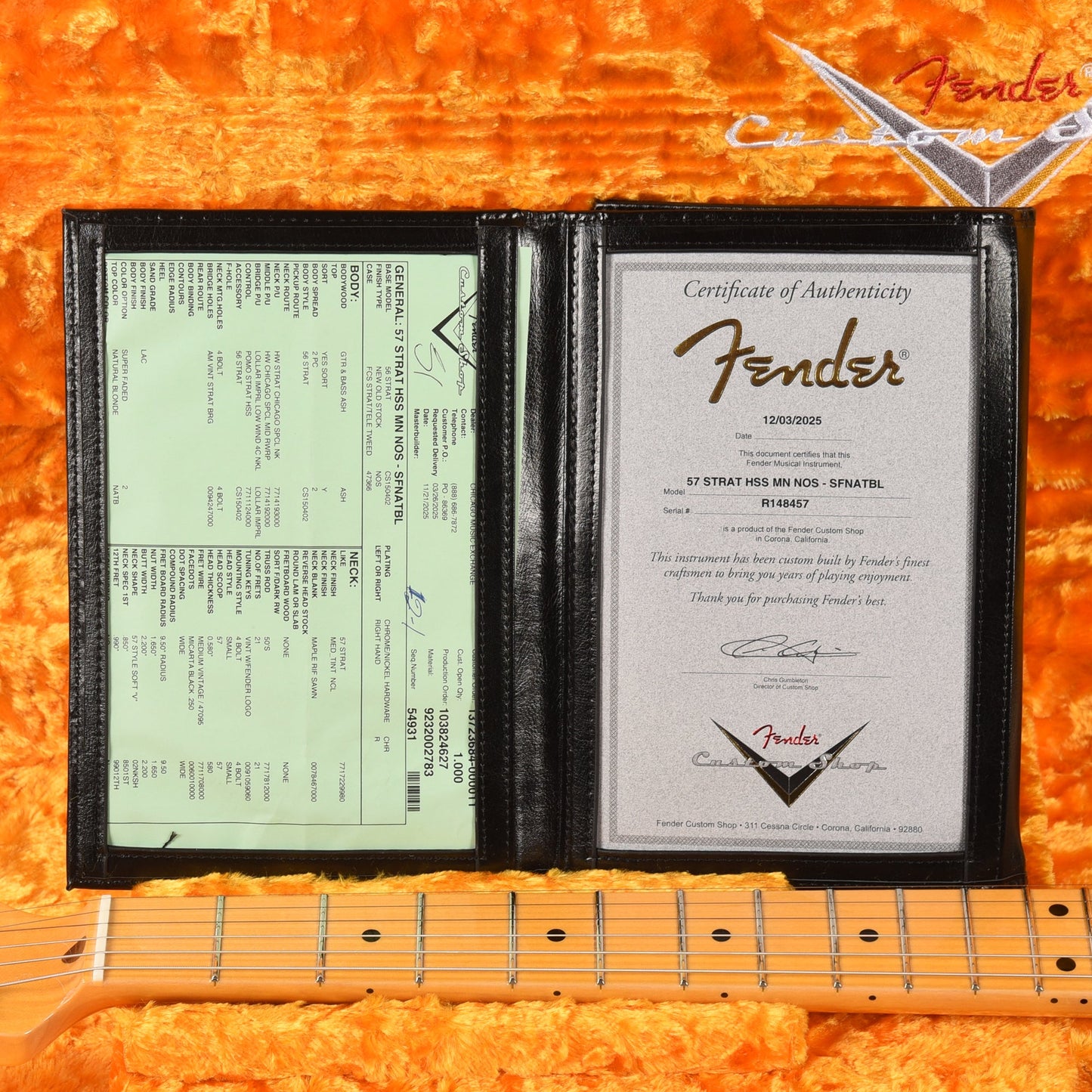 Fender Custom Shop 1957 Stratocaster HSS "Chicago Special" NOS Super Faded Natural Blonde