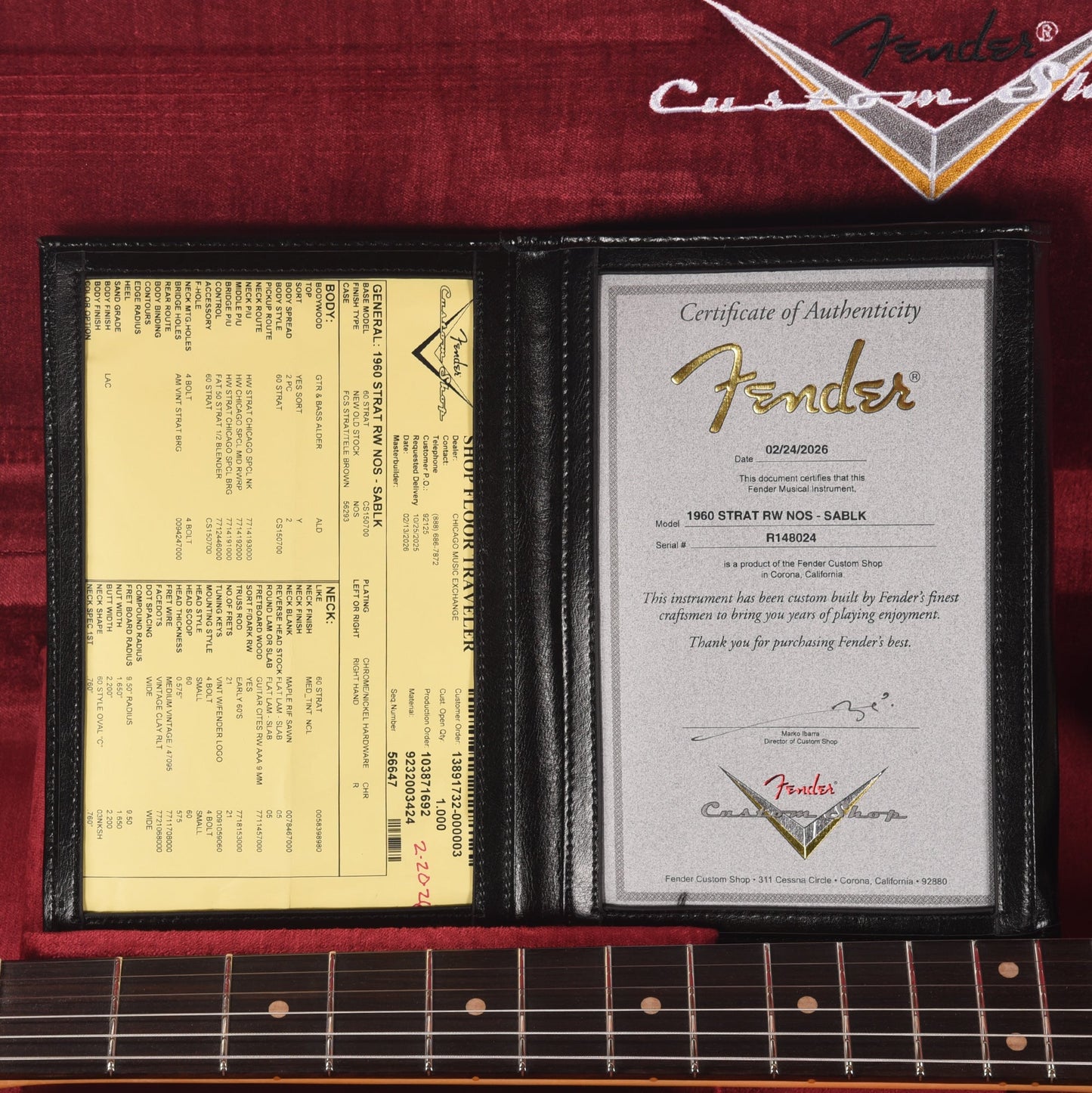 Fender Custom Shop 1960 Stratocaster "Chicago Special" NOS Super Aged Black