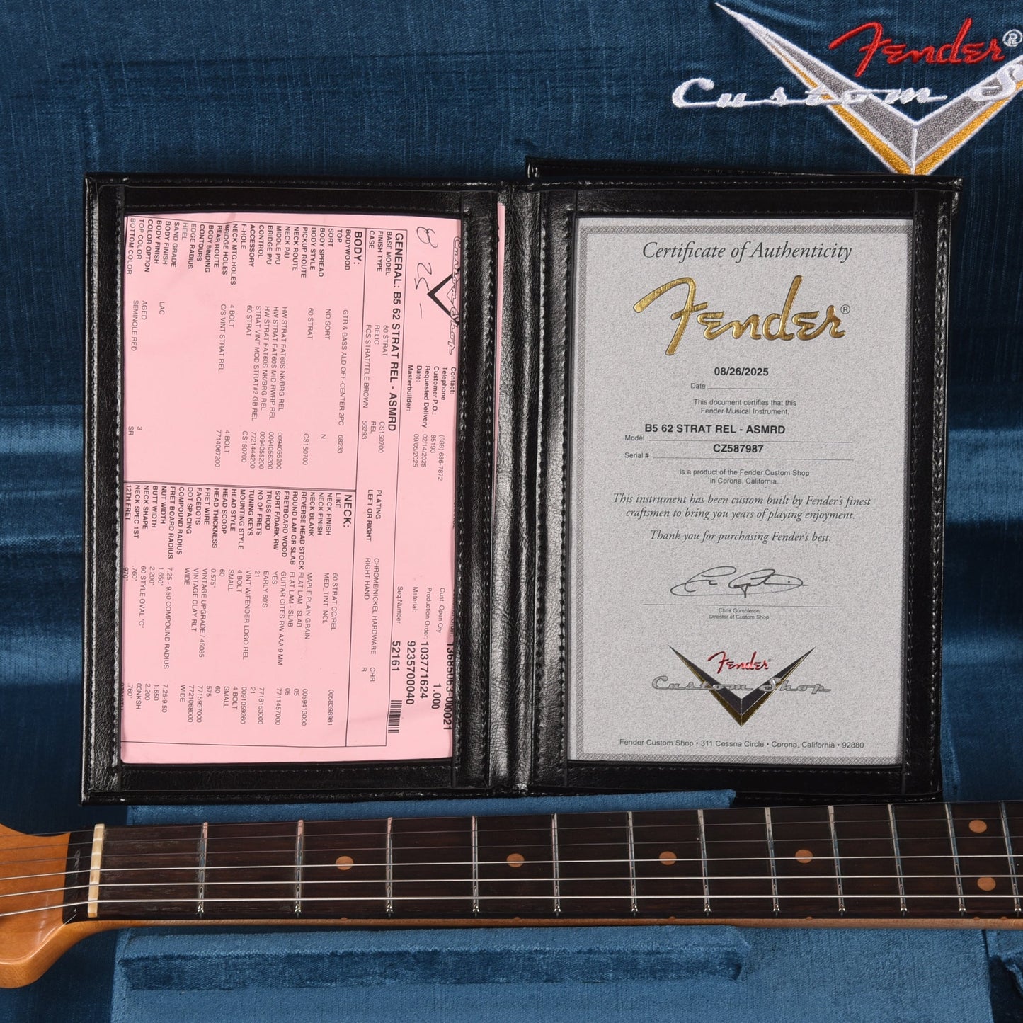 Fender Custom Shop 1962 Stratocaster Relic Aged Seminole Red