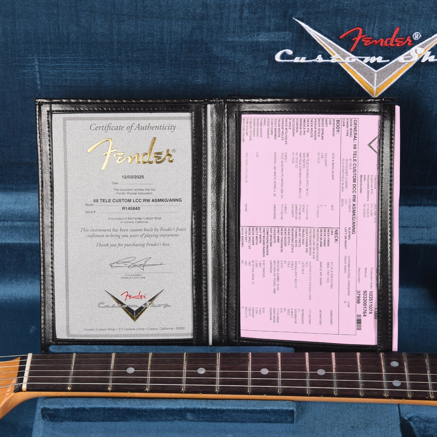 Fender Custom Shop 1968 Custom Telecaster "Chicago Special" Deluxe Closet Classic Aged Smoke Green Top w/Anniversary Green Back & Side