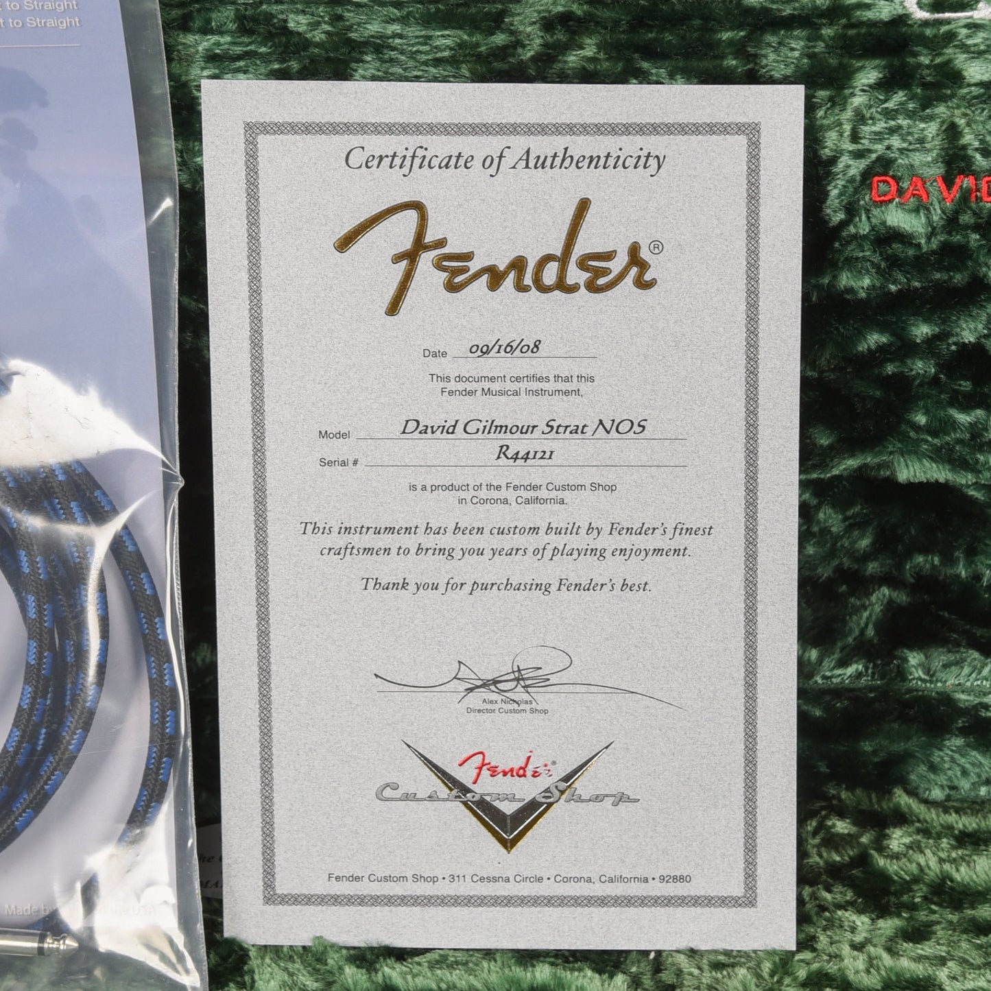 Fender Custom Shop David Gilmour Stratocaster NOS Black 2008