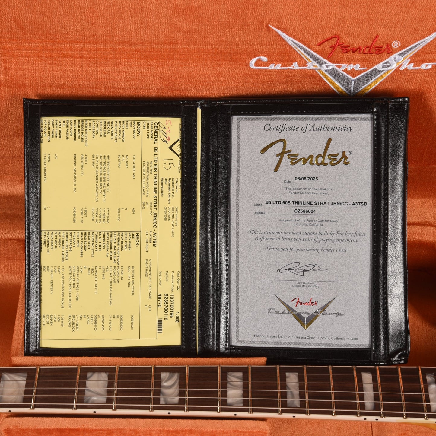 Fender Custom Shop Limited Edition '60s Thinline Stratocaster Chambered Ash Body Aged 3-Color Sunburst Journeyman Relic w/Closet Classic Hardware