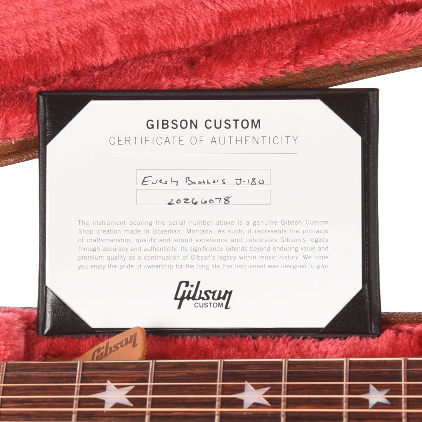 Gibson Custom Shop Limited Run Everly Brothers J-180 Sitka/Maple Cherry Gloss