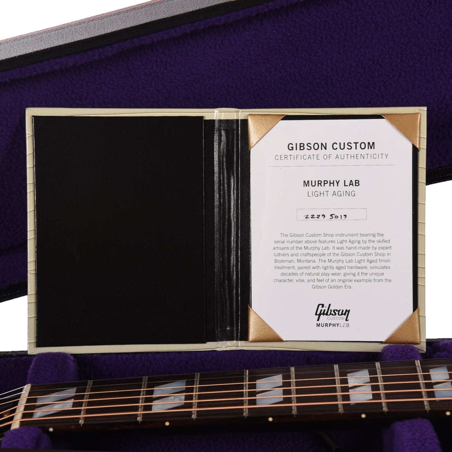 Gibson Custom Shop 1942 Banner Southern Jumbo Vintage Sunburst Murphy Lab Light Aged