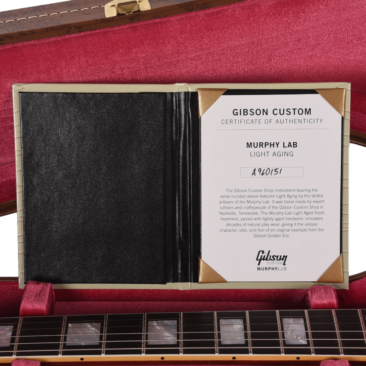 Gibson Custom Shop Murphy Lab 1959 ES-355 Reissue Stop Bar Watermelon Red Light Aged