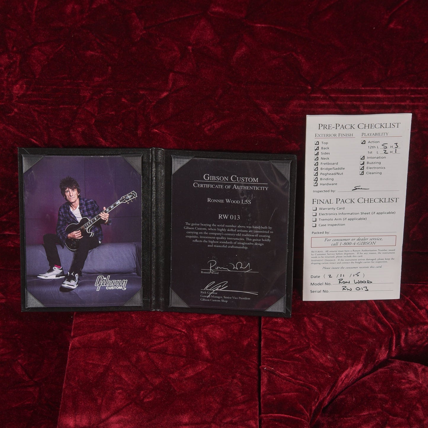Gibson Ronnie Wood L5-S Black 2015