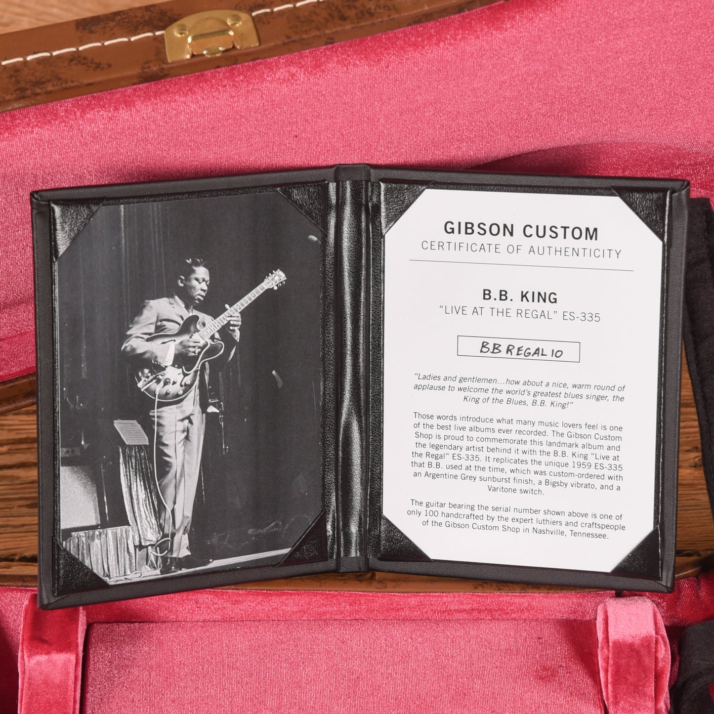 Gibson Gibson Custom Murphy Lab B.B. King "Live at the Regal" Signature '59 ES-335 Reissue Argentine Grey 2023