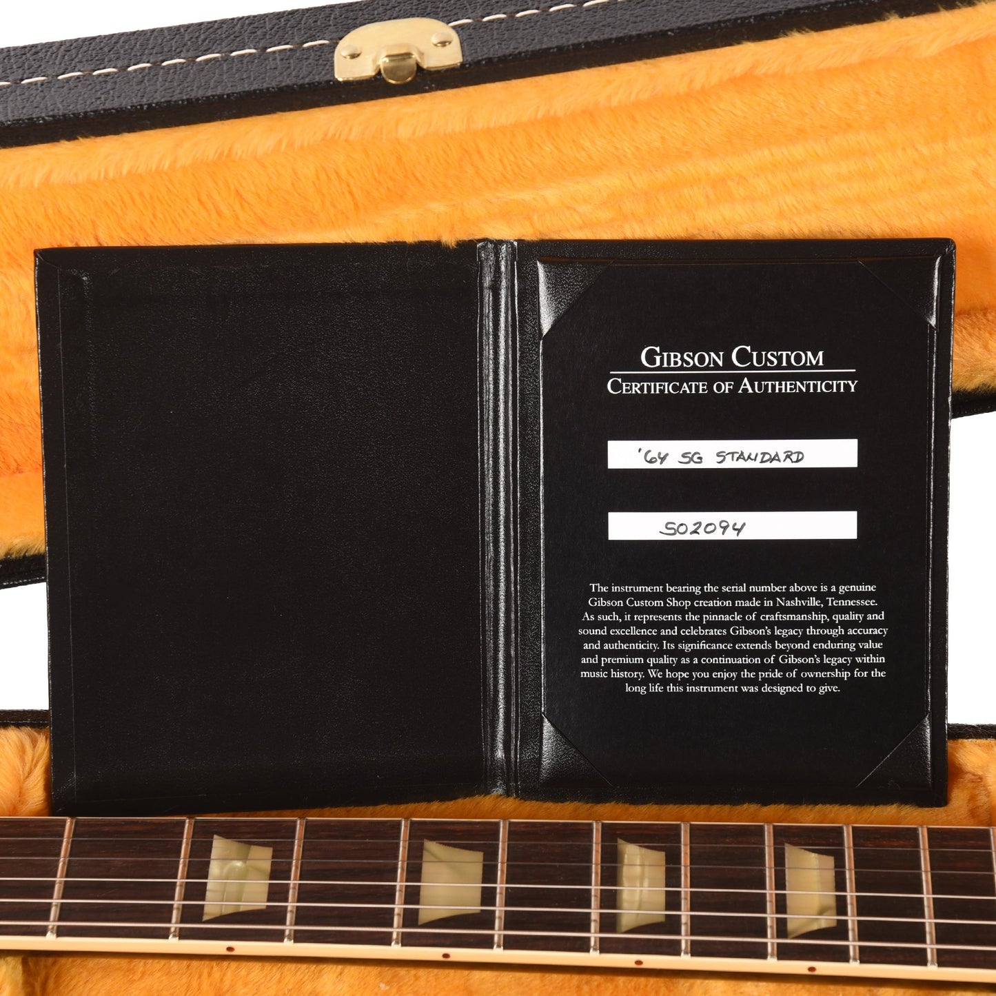 Gibson Custom Shop 1964 SG Standard Silver Fox VOS w/Maestro