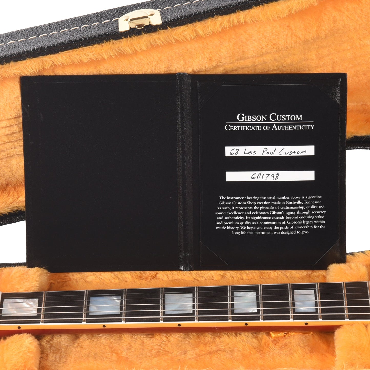 Gibson Custom Shop 1968 Les Paul Custom Heavy Antique Cardinal Red VOS w/Chambered Body