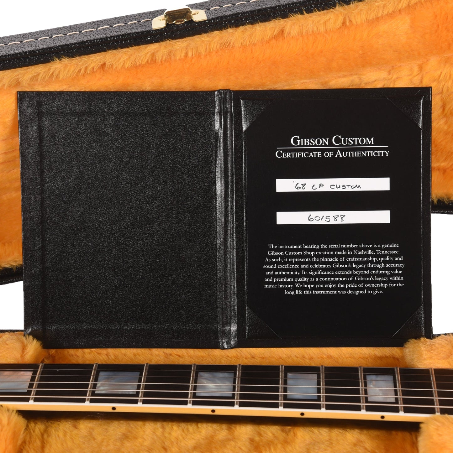 Gibson Custom Shop 1968 Les Paul Custom Reissue Ebony Gloss