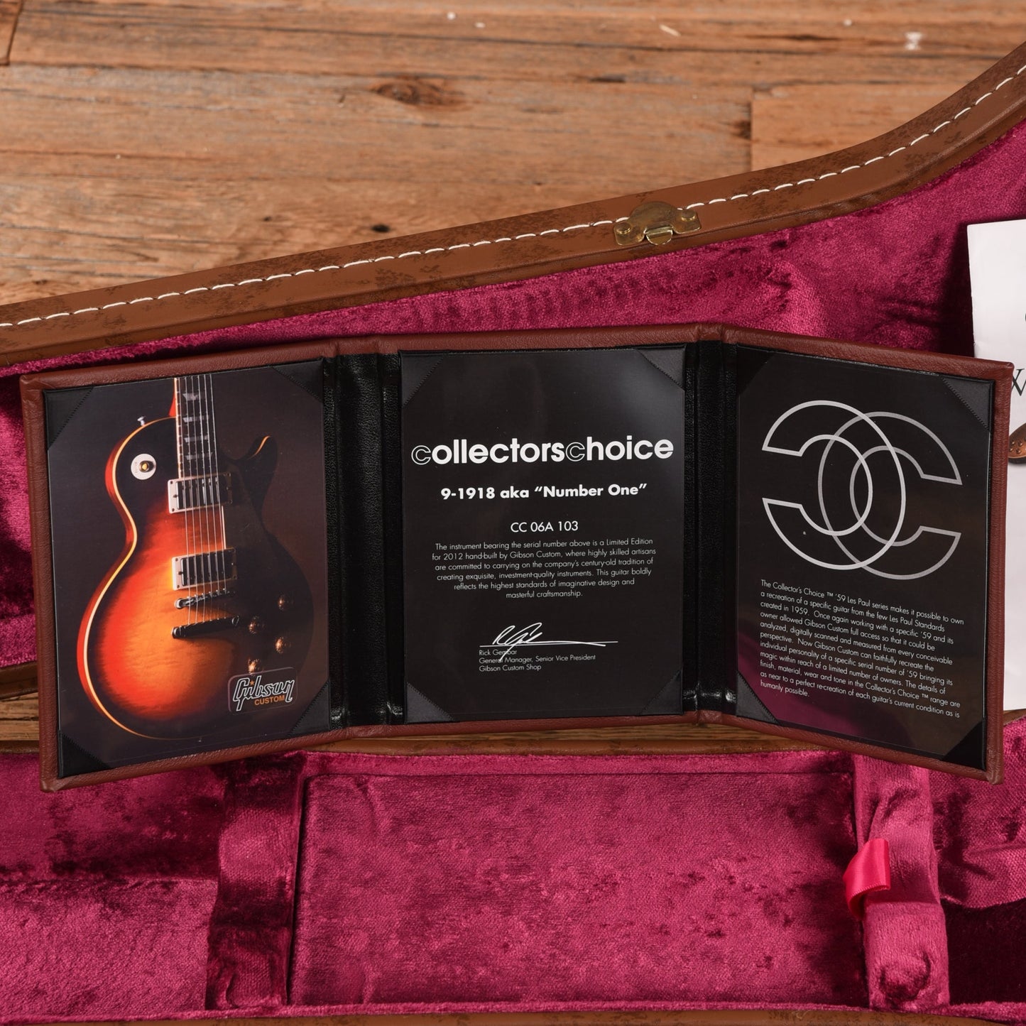 Gibson Custom Shop Collector's Choice #6 "Number One" '59 Les Paul Standard Reissue Non-Filtered Tobacco Burst 2012
