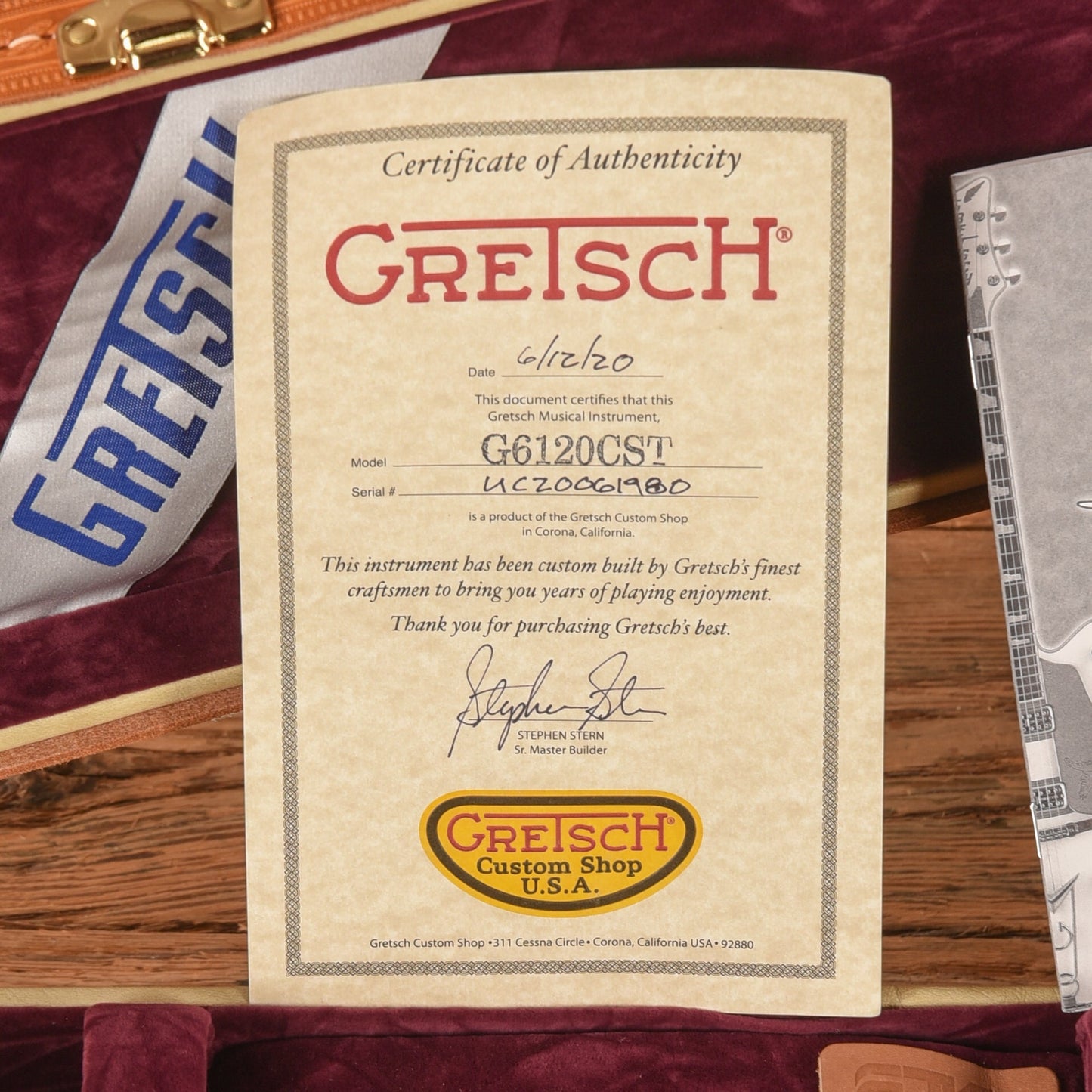 Gretsch Custom Shop G6120CST Nashville Relic Master Built by Stephen Stern Orange 2020