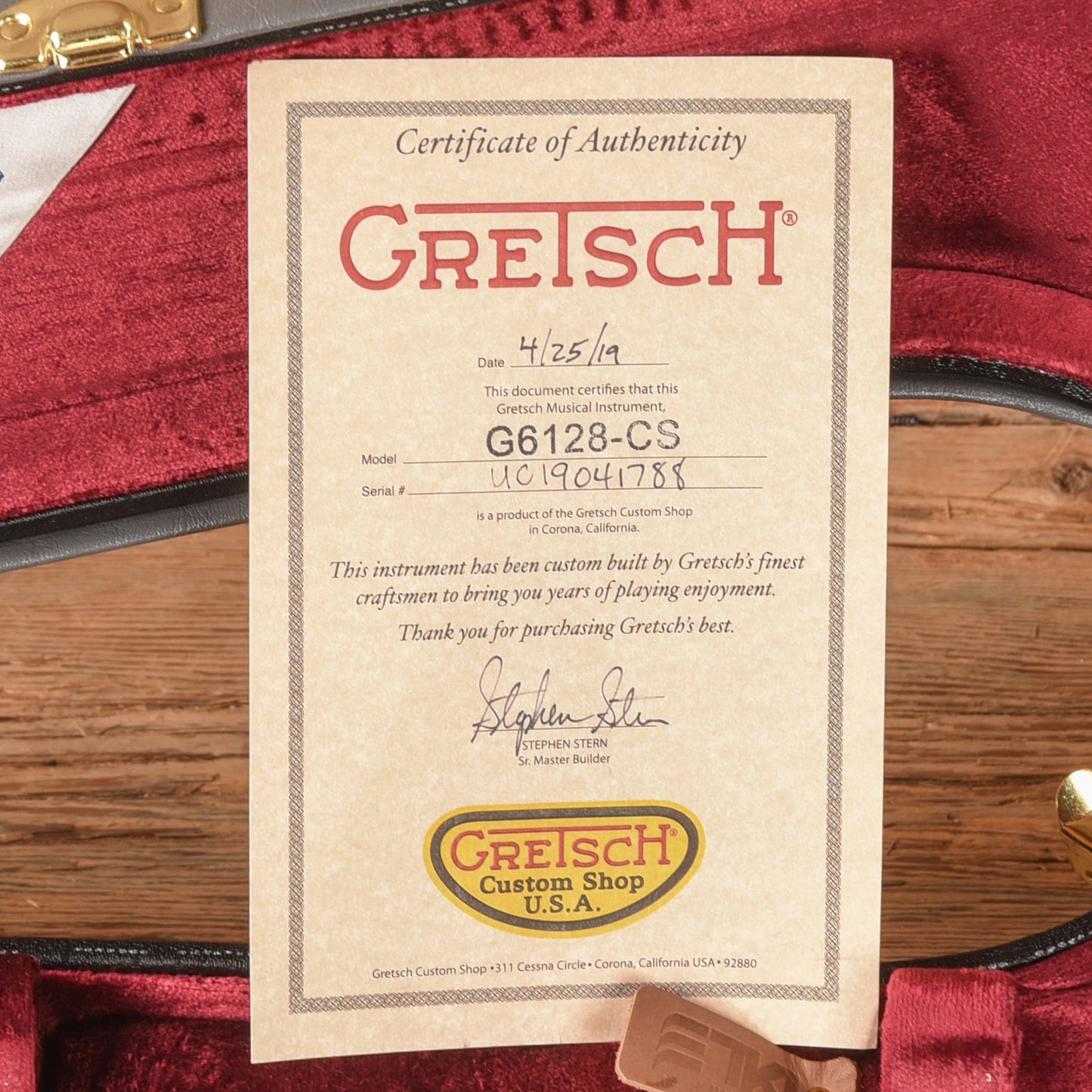 Gretsch Custom Shop Stephen Stern Masterbuilt G6128 Custom Shop White 2019 - Zac Brown