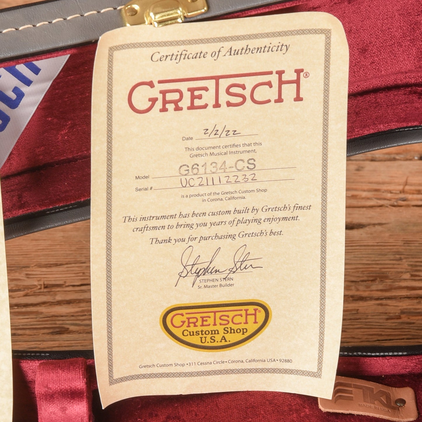 Gretsch Custom Shop Stephen Stern Masterbuilt G6134-CS Black Paisley 2021 - Zac Brown