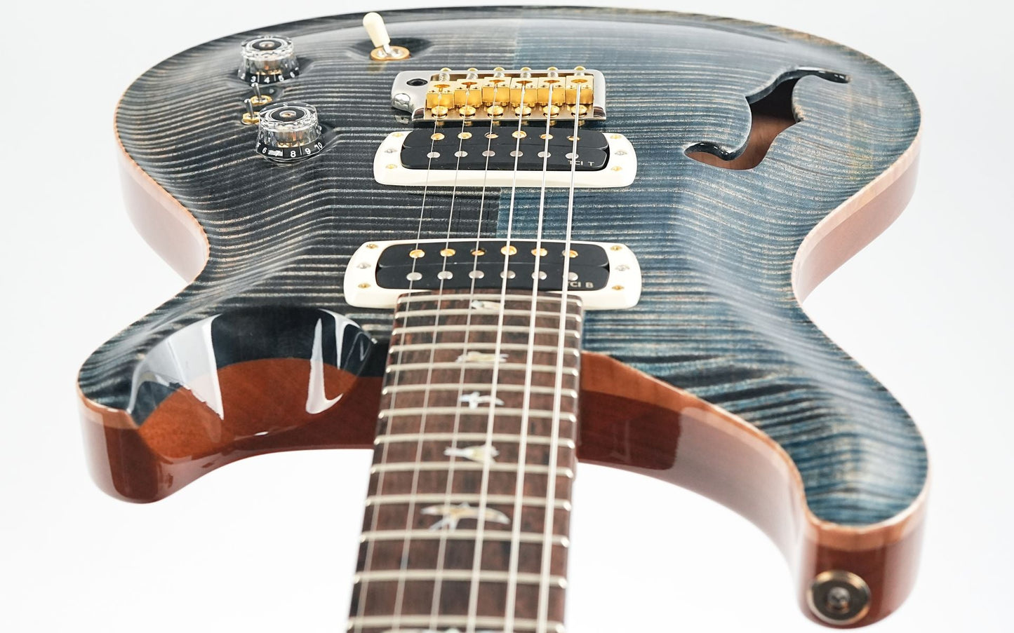 PRS 40th Anniversary Custom 24-08 Semi-Hollow Limited Edition Faded Whale Blue 2025