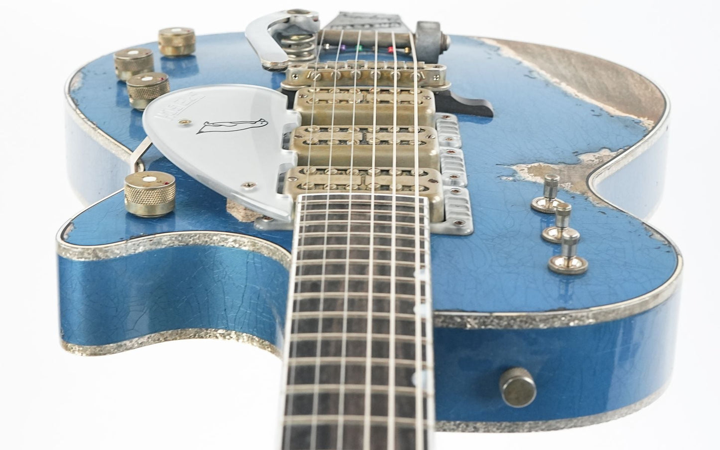 Gretsch Custom Shop G6134T Heavy Relic Lake Placid Blue Chad Henrichsen Masterbuilt