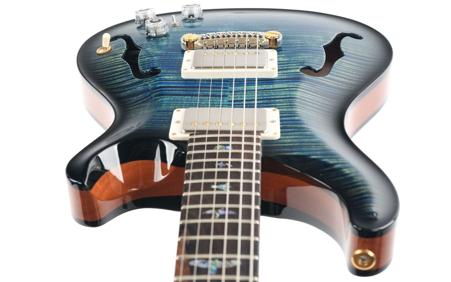 PRS Wood Library Hollowbody II Piezo 10 Top Laguna Smokeburst 2024