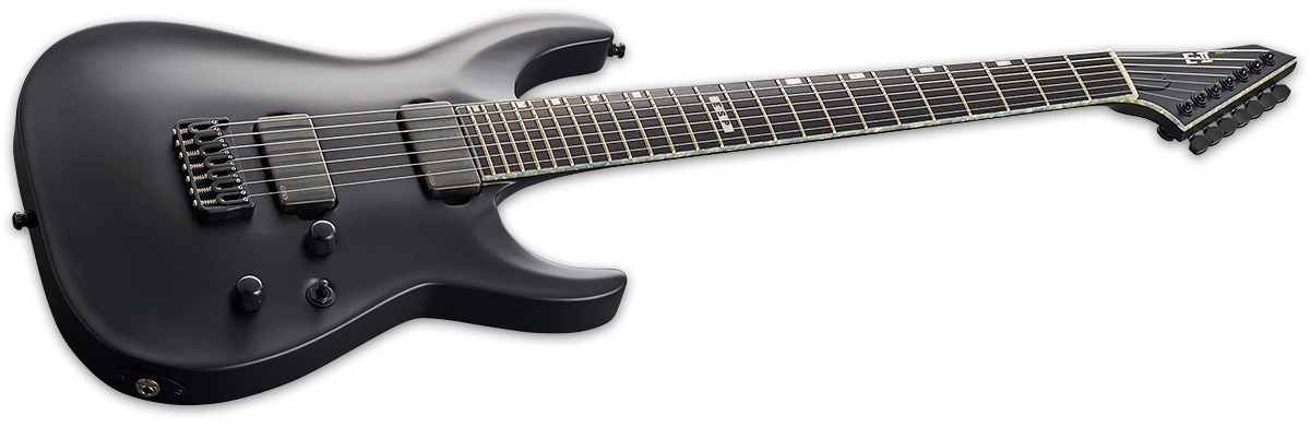 ESP E-II Horizon NT-7B Hipshot Black Satin
