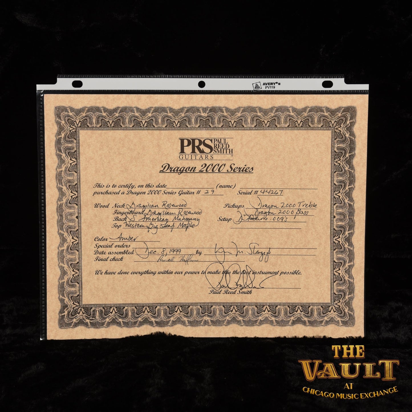 PRS Dragon Series 2000 #29/50 1999