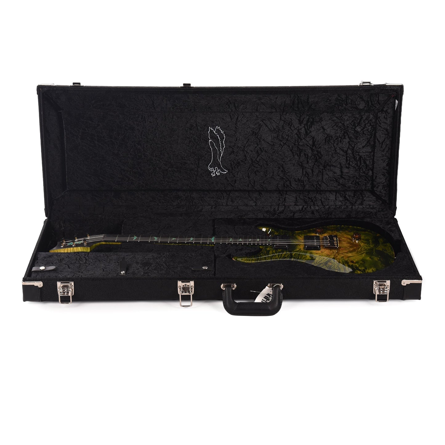 PRS Private Stock #12229 Custom 24 Maple Burl/African Mahogany Rainforest Glow w/Matching Neck Back
