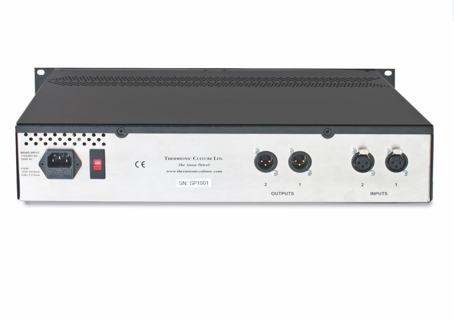 Thermionic Culture Snow Petrel 2 Channel Ribbon Mic Pre