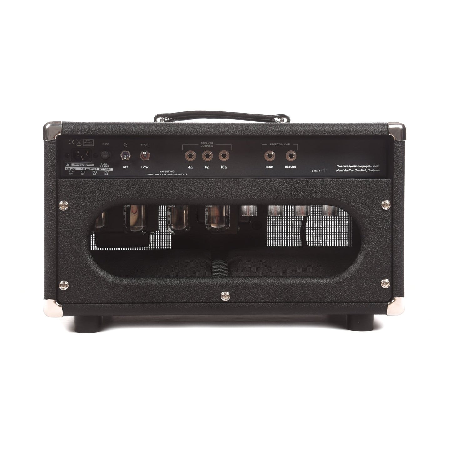 Two Rock Traditional Clean 100/50W Head w/Black Bronco Tolex & Black Matrix Grill Cloth