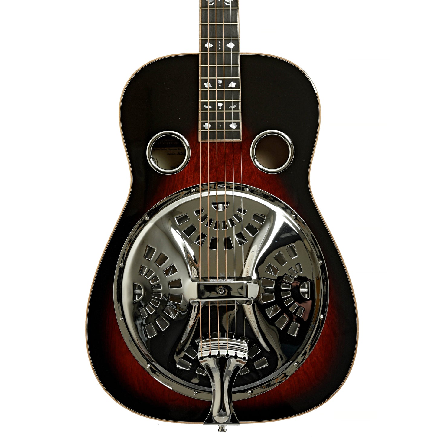 Beard "Mike Auldridge" MA-6 Squareneck Resonator Guitar, Scarlet Sunburst