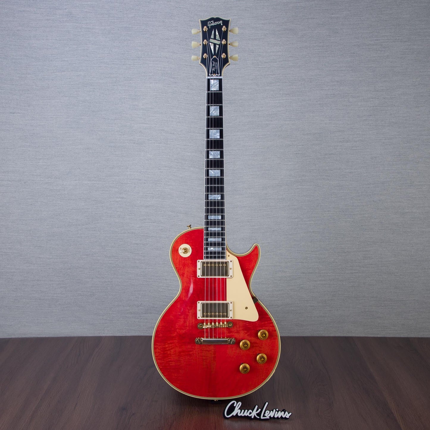 Gibson Custom Shop 1957 Les Paul Custom Reissue, Gold Hardware - Watermelon King/Gloss - CHUCKSCLUSIVE - #75101