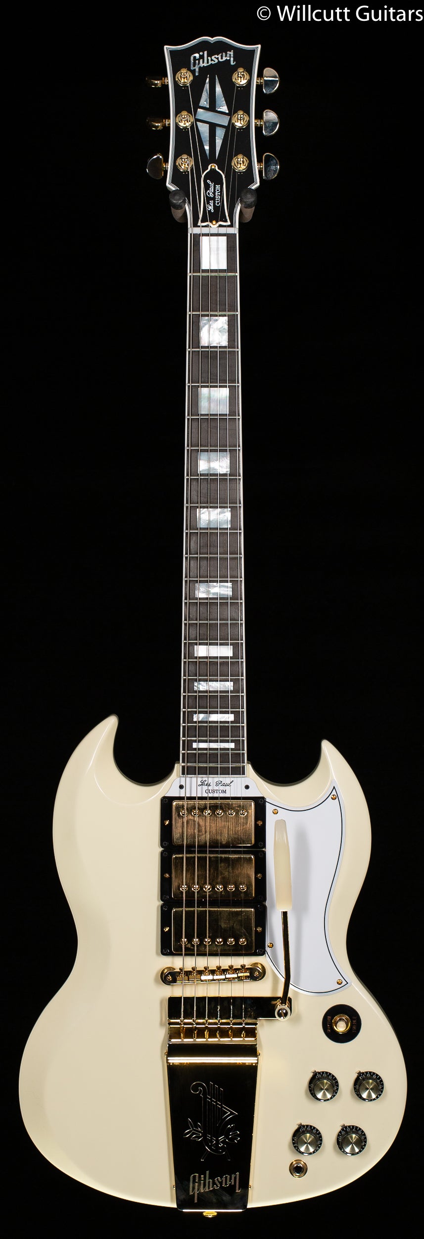 Gibson Custom Shop 1963 Les Paul SG Custom Reissue with Maestro Vibrola Classic White
