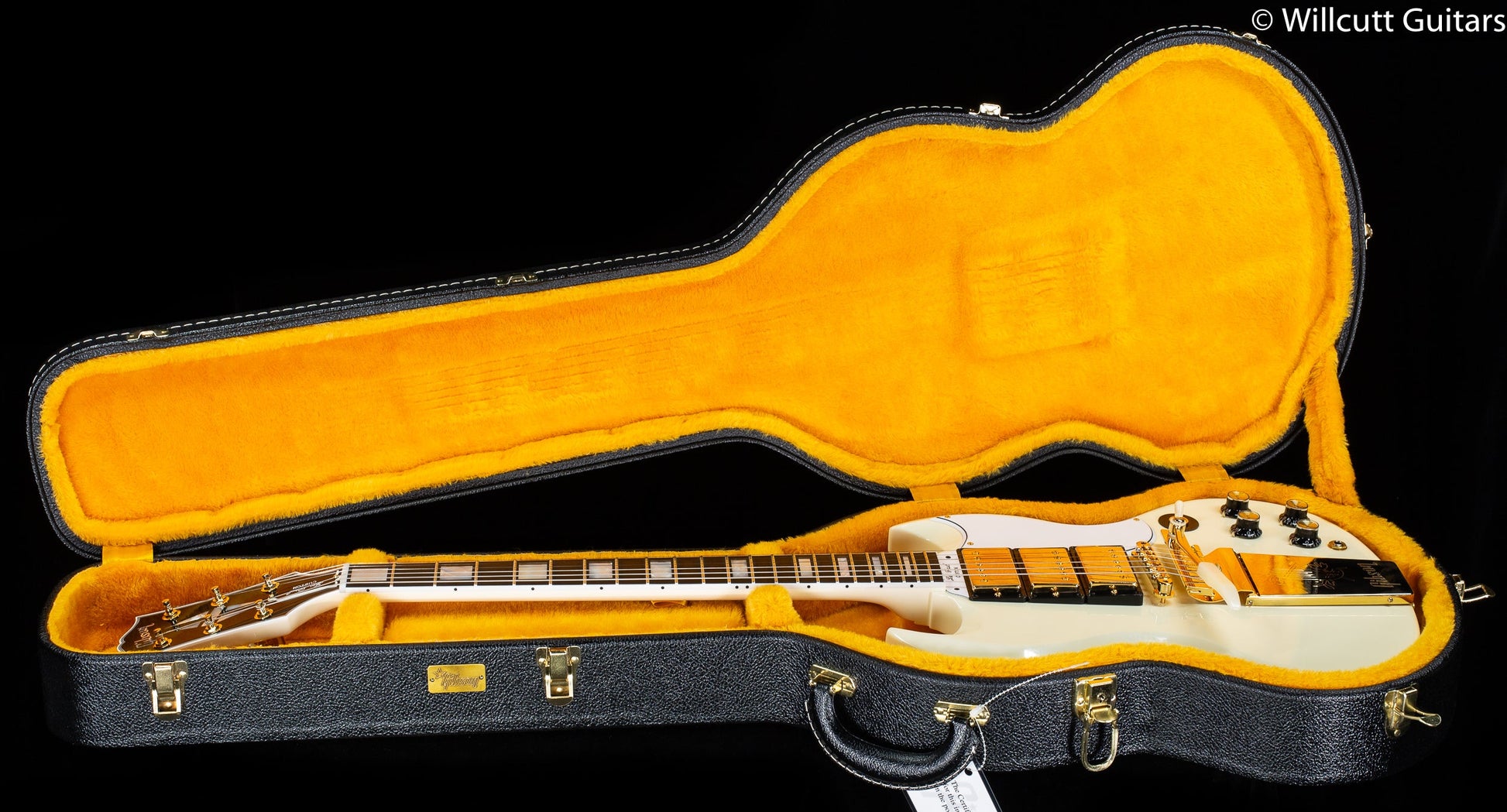 Gibson 1963 Les Paul SG Custom Reissue with Maestro Vibrola Classic White