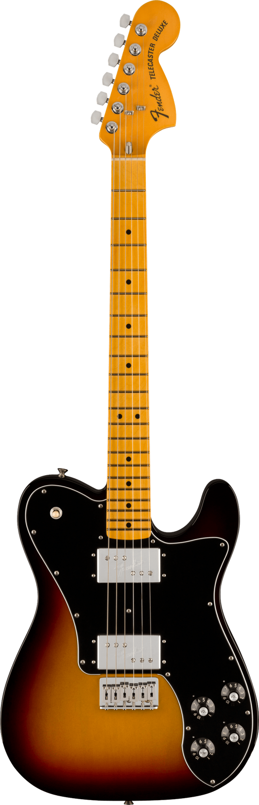Fender American Vintage II 1975 Telecaster Deluxe, Maple Fingerboard, 3-Color Sunburst