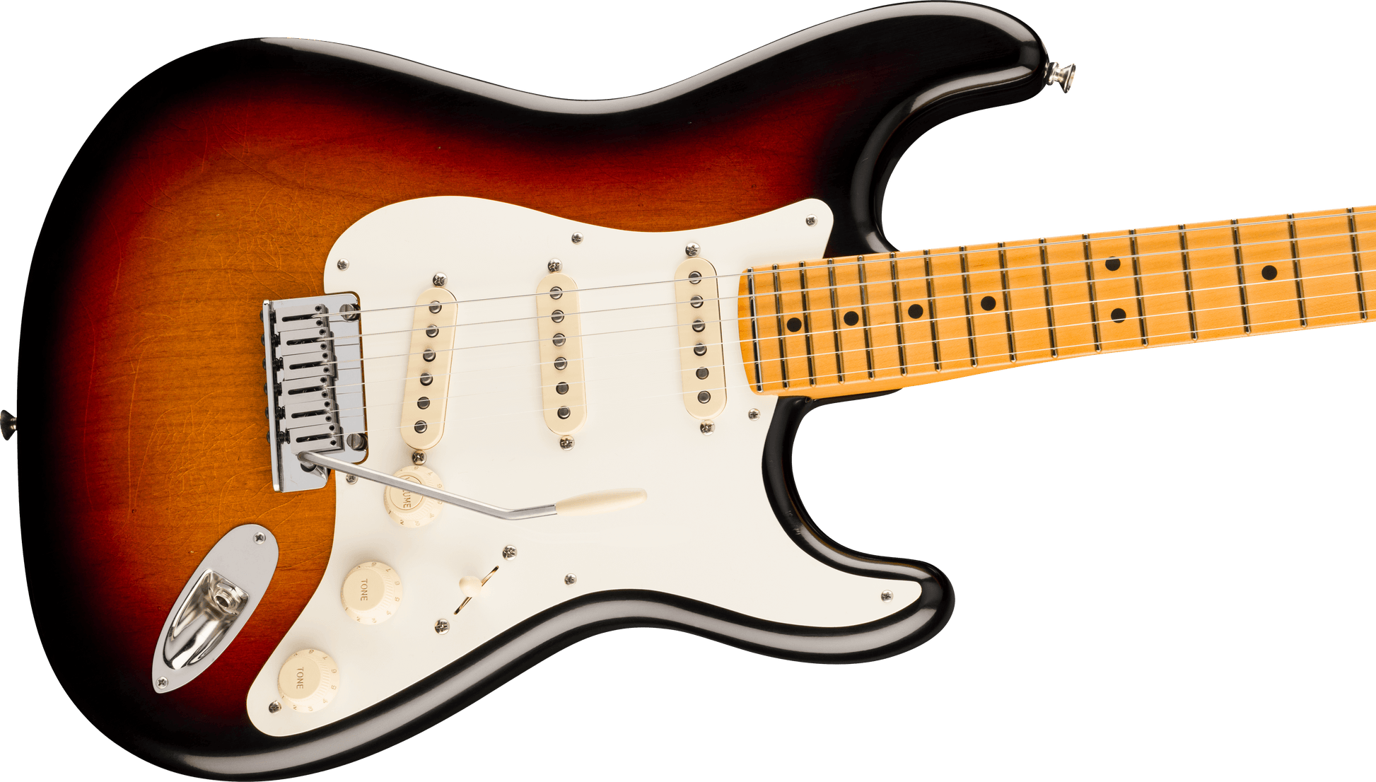 Fender American Ultra Luxe '50s Stratocaster, Maple Fingerboard, 3-Color Sunburst