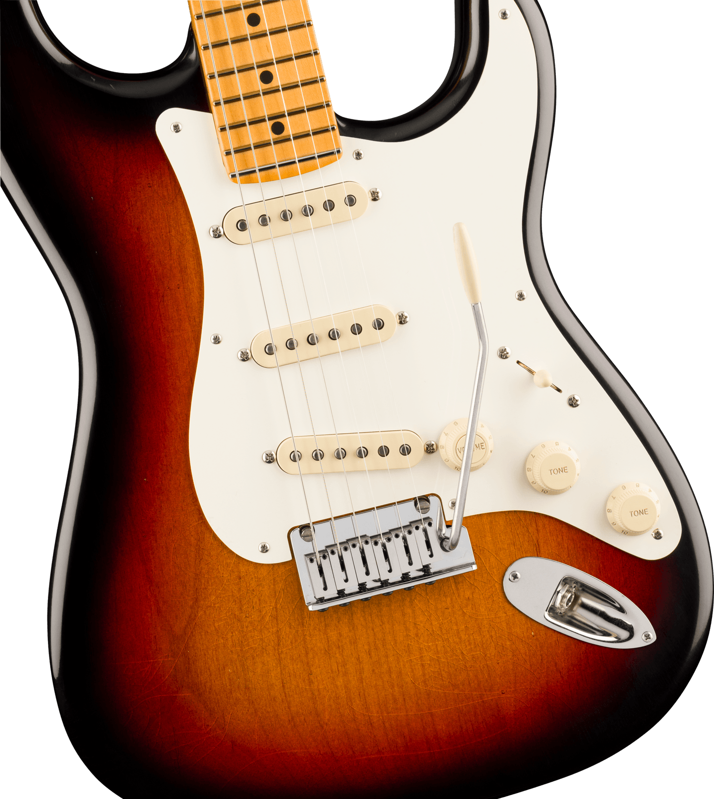 Fender American Ultra Luxe '50s Stratocaster, Maple Fingerboard, 3-Color Sunburst