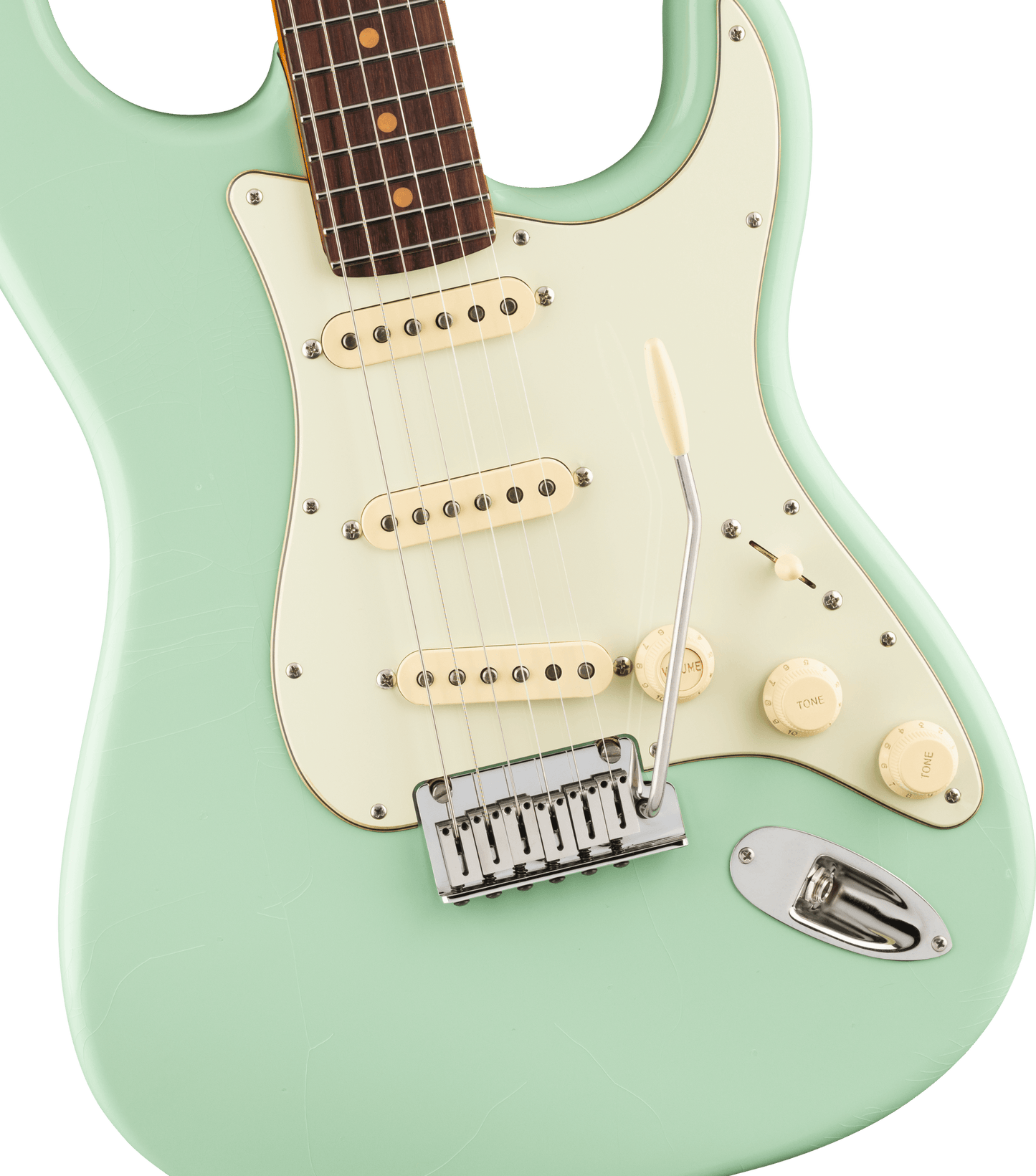 Fender American Ultra Luxe '60s Stratocaster, Rosewood Fingerboard, Surf Green