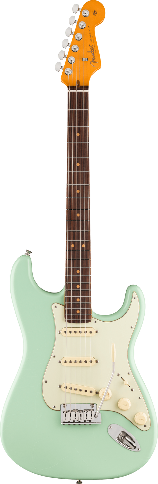 Fender American Ultra Luxe '60s Stratocaster, Rosewood Fingerboard, Surf Green