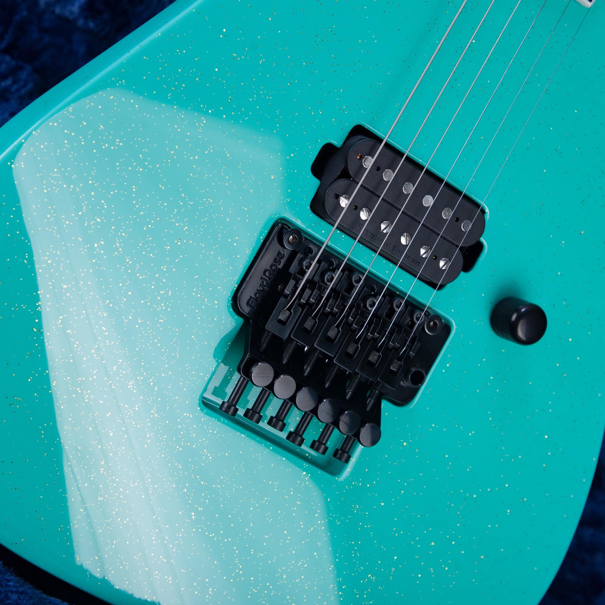 ESP USA M-I DX FR Electric Guitar - Midori Gold Sparkle - #US24704