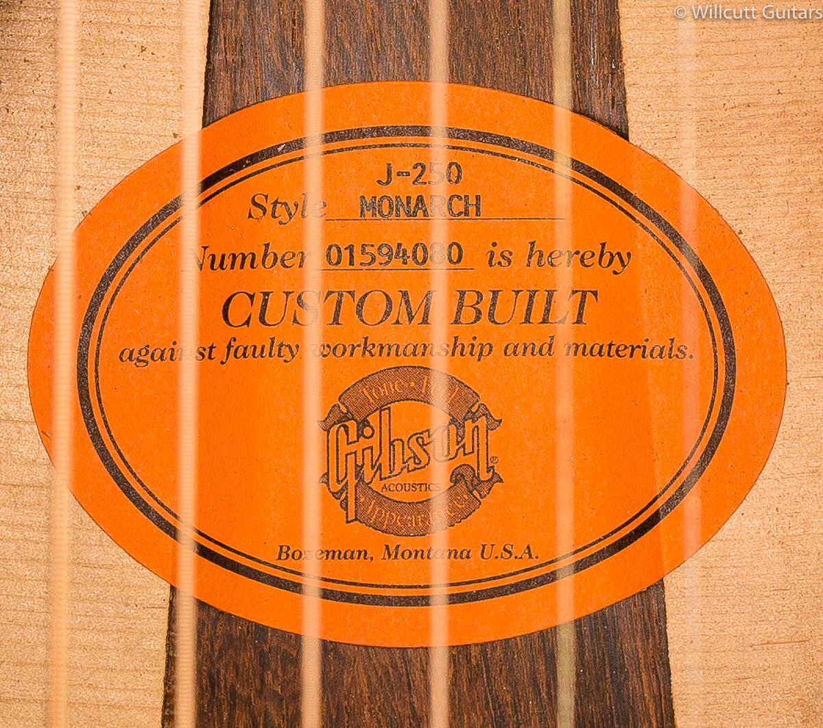Gibson 2004 J-250 Monarch Vintage Sunburst (080)