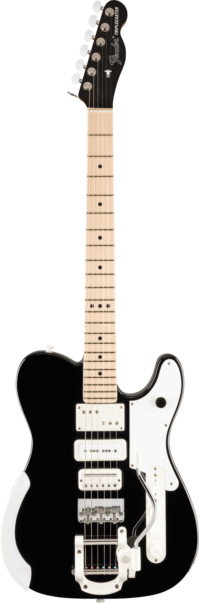 Fender Jack White Triplecaster, Maple Fingerboard, Black