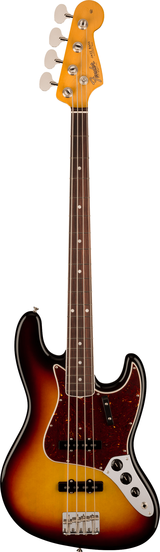 Fender American Vintage II 1966 Jazz Bass, Rosewood Fingerboard, 3-Color Sunburst